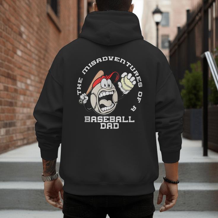 The Misadventures Of A Baseball Dad Men's Hoodie Back Print The Misadventures Of A Baseball Dad Men's Hoodie Back Print