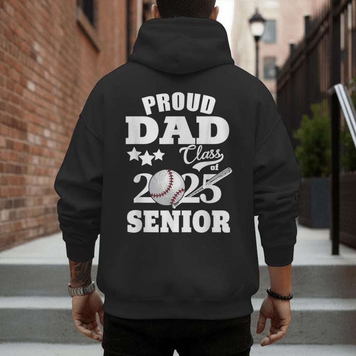 Proud Dad Class Of 2025 Graduation Senior Baseball Dad Men's Hoodie Back Print Proud Dad Class Of 2025 Graduation Senior Baseball Dad Men's Hoodie Back Print