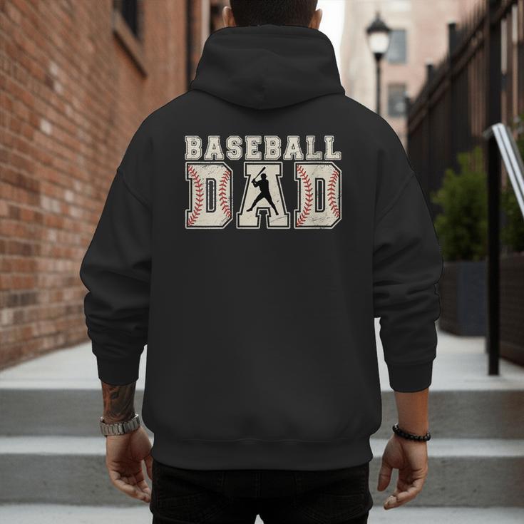 Vintage Baseball Dad Men's Hoodie Back Print Vintage Baseball Dad Men's Hoodie Back Print