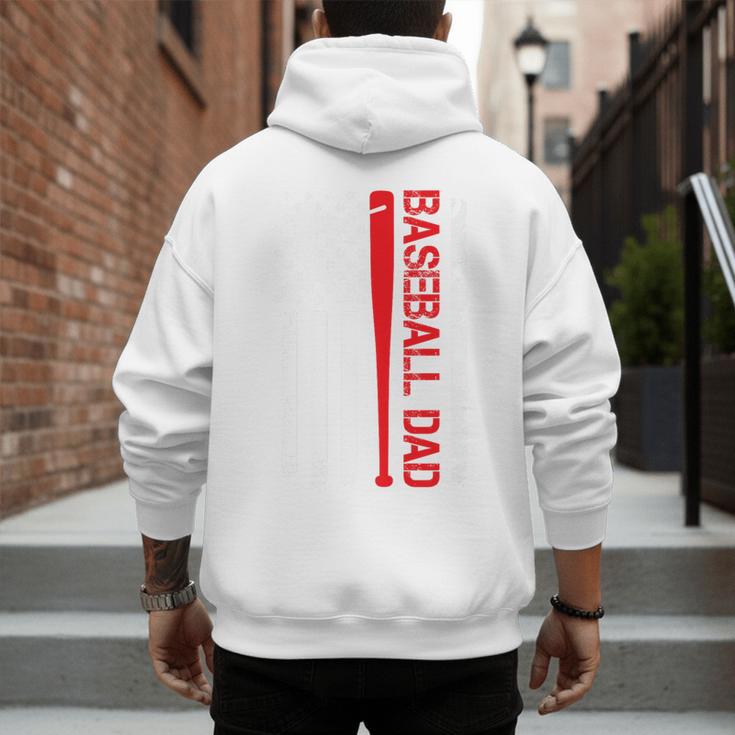 Baseball Dad Baseball American US Flag Baseball Sport Team Premium Men's Hoodie Back Print Baseball Dad Baseball American US Flag Baseball Sport Team Premium Men's Hoodie Back Print