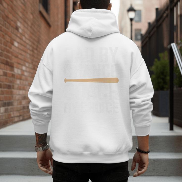 Baseball Dad Homerun Baseball Lovers Father Fathers Day Premium Men's Hoodie Back Print