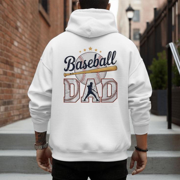 Baseball Dad Player Cool Retro Sports Fan Father's Day Premium Tri-Blend Men's Hoodie Back Print Baseball Dad Player Cool Retro Sports Fan Father's Day Premium Tri-Blend Men's Hoodie Back Print