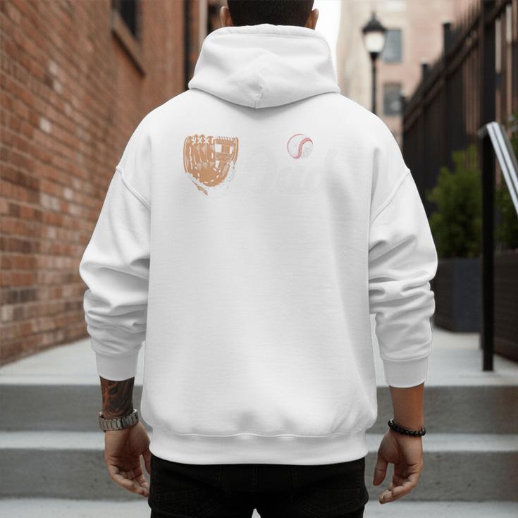 Baseball Dad Softball Dad Father's Day Premium Men's Hoodie Back Print Baseball Dad Softball Dad Father's Day Premium Men's Hoodie Back Print