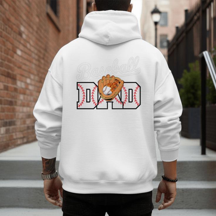 Baseball Dad Vintage Sports Fathers Day Baseball Fan Premium Men's Hoodie Back Print Baseball Dad Vintage Sports Fathers Day Baseball Fan Premium Men's Hoodie Back Print