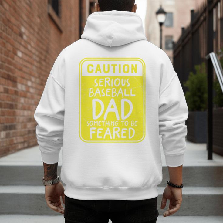 Caution Serious Baseball Dad Something To Be Feared Premium Men's Hoodie Back Print Caution Serious Baseball Dad Something To Be Feared Premium Men's Hoodie Back Print