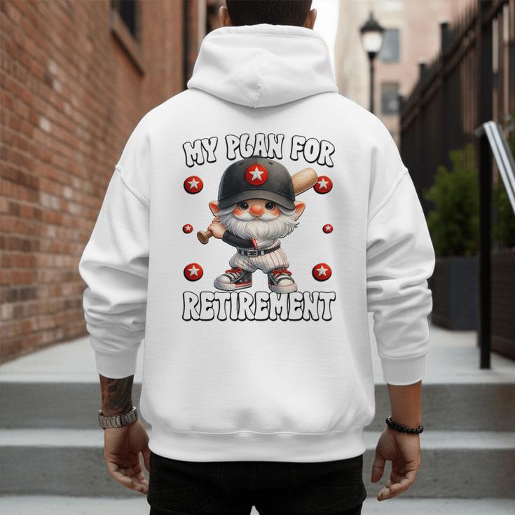 Retired Baseball Dad Coach Gnome For Baseball Retirement Premium Tri-Blend Men's Hoodie Back Print Retired Baseball Dad Coach Gnome For Baseball Retirement Premium Tri-Blend Men's Hoodie Back Print