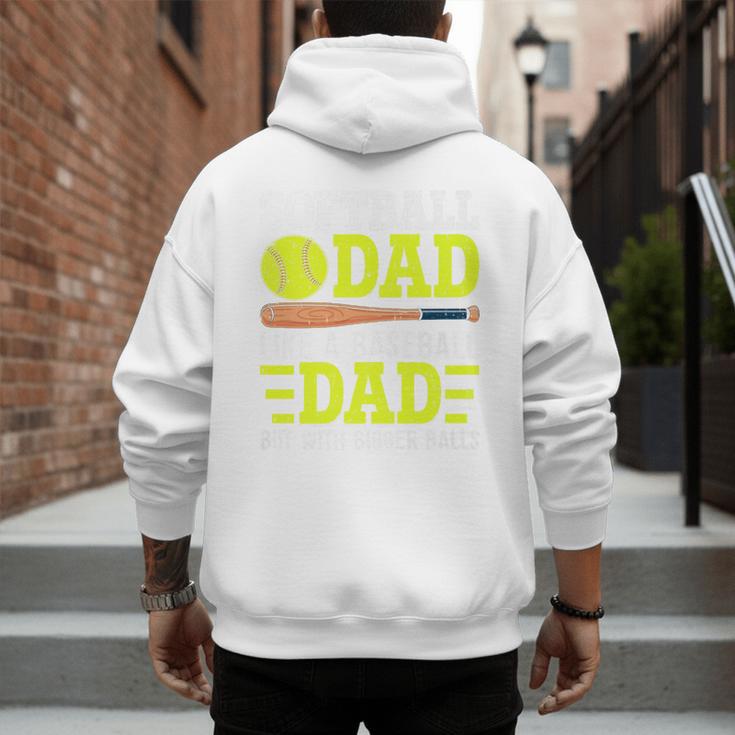 Sports For Softball And Baseball Dad Premium Men's Hoodie Back Print Sports For Softball And Baseball Dad Premium Men's Hoodie Back Print