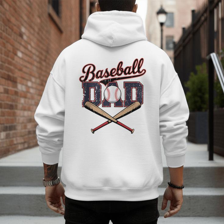 Vintage Baseball Dad For Game Day Father's Day Toddler Kids Men's Hoodie Back Print Vintage Baseball Dad For Game Day Father's Day Toddler Kids Men's Hoodie Back Print