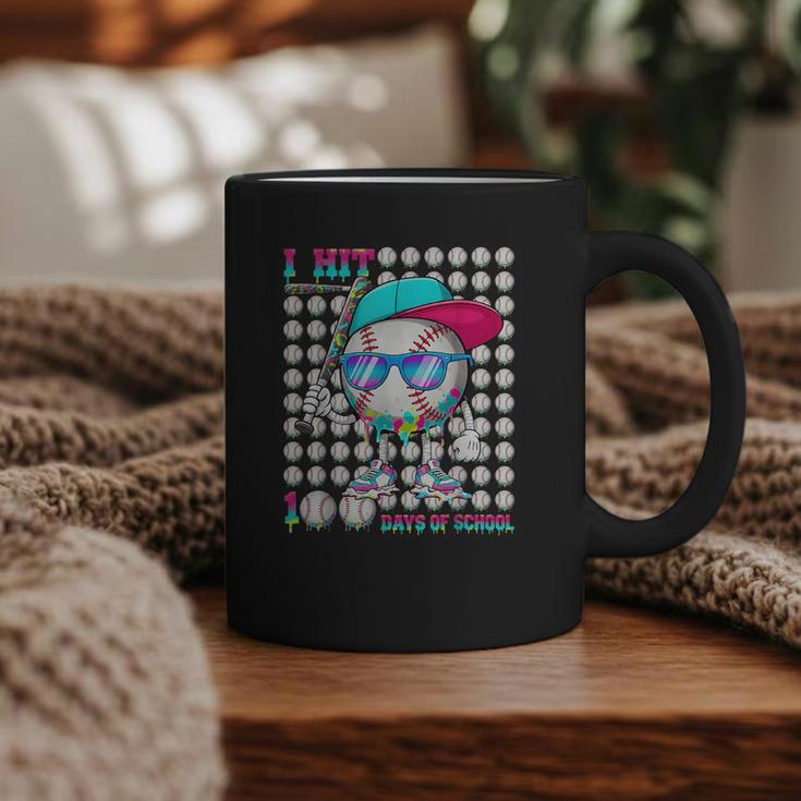 100 Days Of School Baseball Drip Ice Cream Boys Kids Graphic Print Coffee Mug