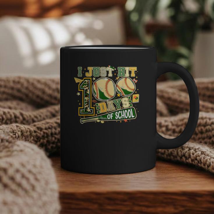 100 Days Of School Baseball I Just Hit 100 Days Boy COUNSELO Graphic Print Coffee Mug