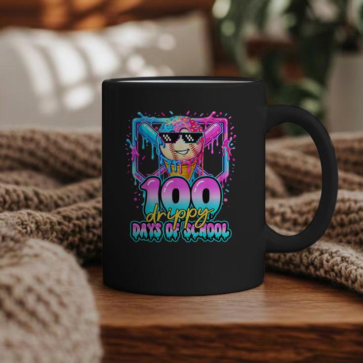 100 Drippy Days Of School Baseball Ice Cream 100th Day Boys Graphic Print Coffee Mug