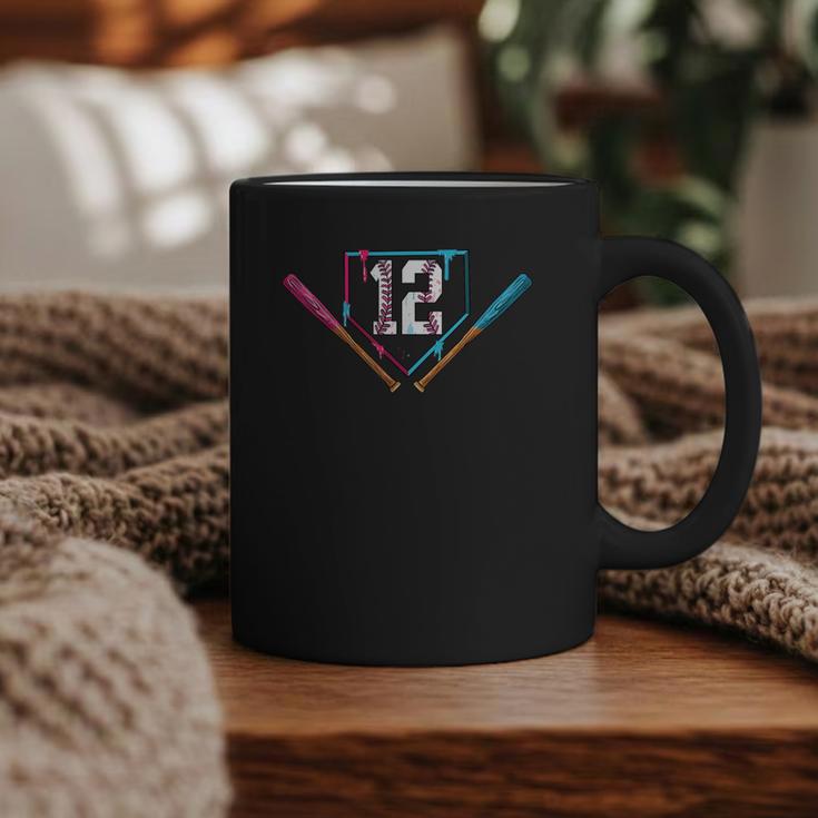 12th Birthday Baseball Ice Cream Drip 12 Years Old Boy Kids Graphic Print Coffee Mug