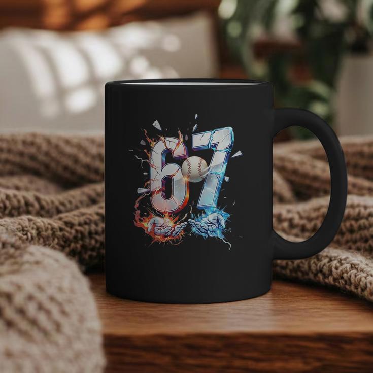 6 7 Baseball Six Seven Meme 67 Hands Kids Men Women Graphic Print Coffee Mug