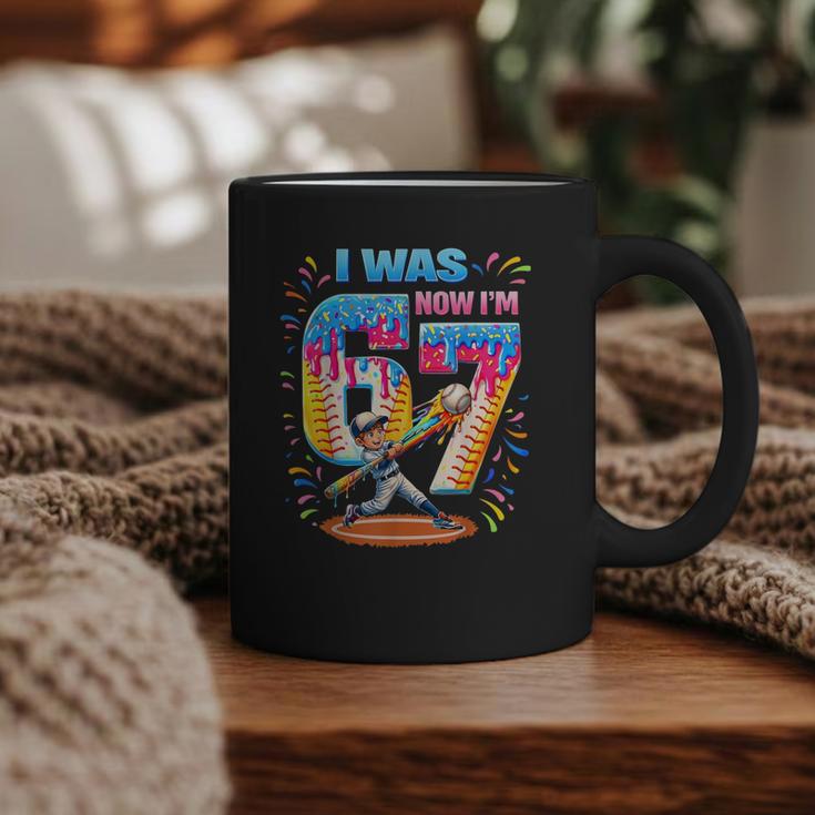 I Was 6 Now I'm 7 Baseball Birthday Boy For Teens Kids Graphic Print Coffee Mug