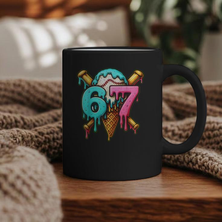 67 Baseball Ice Cream Drip Kids Graphic Print Coffee Mug