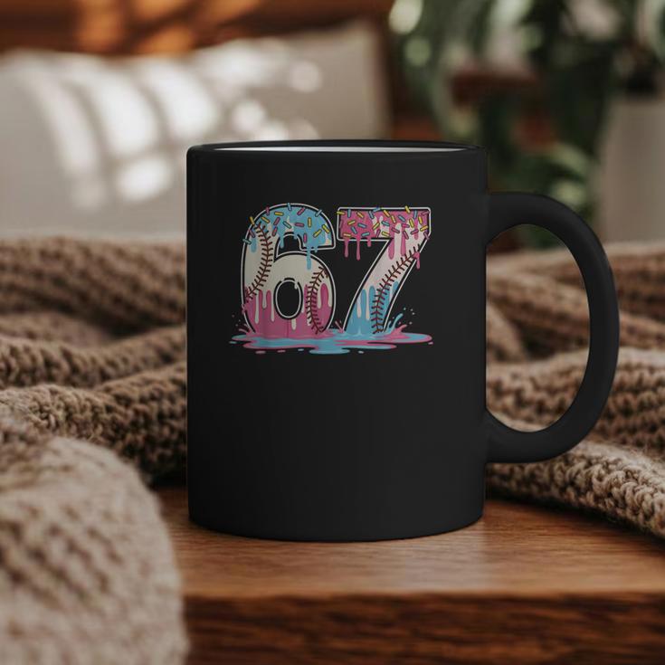67 Baseball Ice Cream Drip Meme Six Seven Gen Alpha Graphic Print Coffee Mug