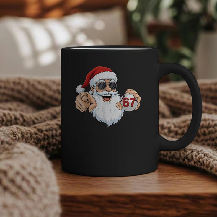 67 Baseball Santa Six Seven Meme Christmas Men Women Kids Graphic Print Coffee Mug