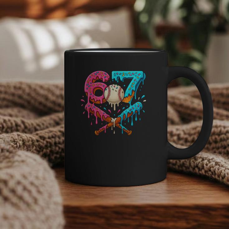 67 Ice Cream Drip Baseball Meme – Six Seven Gen Alpha Graphic Print Coffee Mug