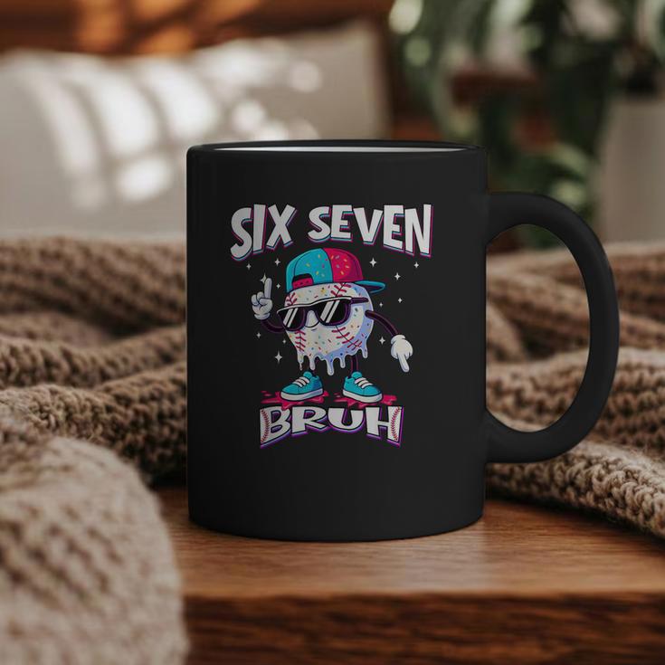 67 Meme Six Seven Bruh Baseball Ice Cream Drip Graphic Print Coffee Mug