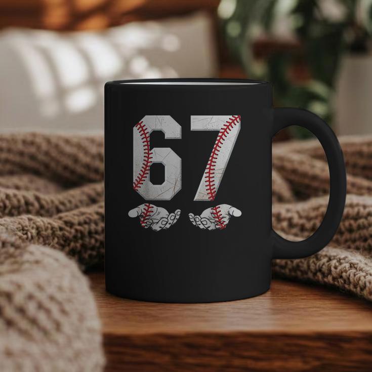 67 Six Seven Number 6 7 Meme Baseball Six Seven For Boys Men Graphic Print Coffee Mug