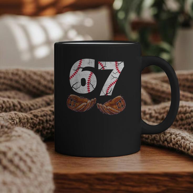67 Trend Baseball Six Seven Number For Boys Men Graphic Print Coffee Mug