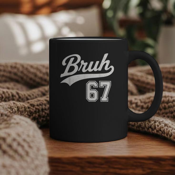 Baseball 6 7 Bruh Number 67 Six Seven Meme Boys Kids Graphic Print Coffee Mug