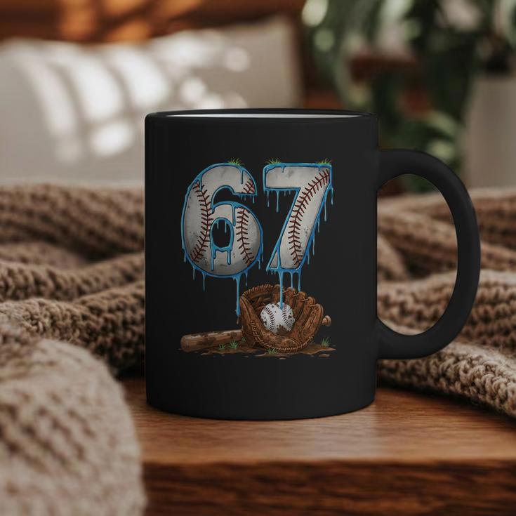 Baseball 67 Six Seven Meme 6-7 Drip Baseball Boys Men Graphic Print Coffee Mug