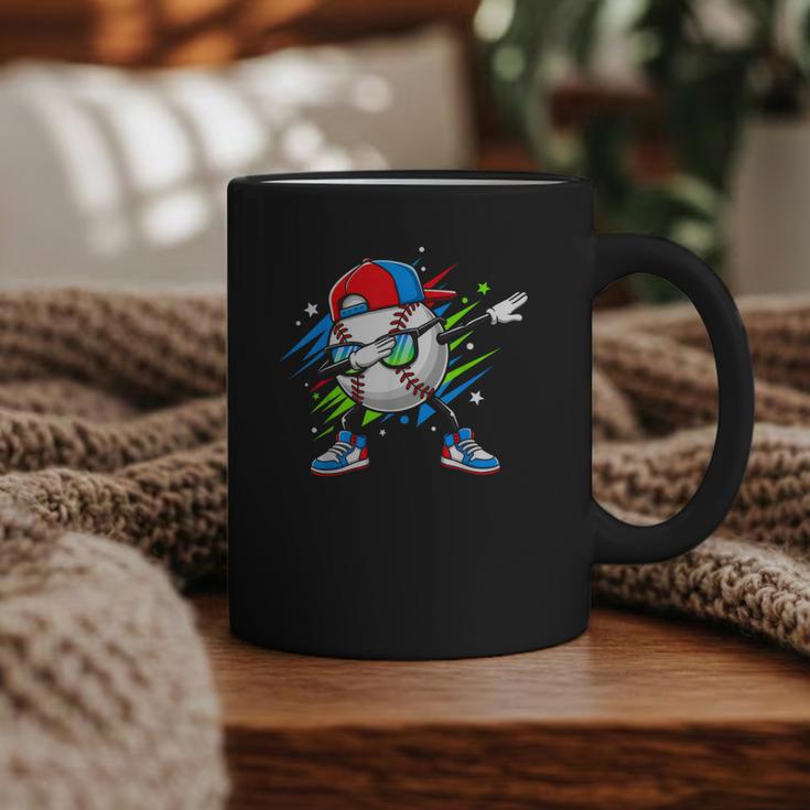 Baseball Dabbing Sports For Boys And Girls Game Day Graphic Print Coffee Mug