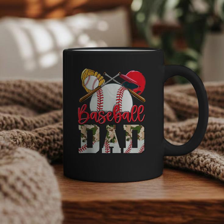 Baseball Dad Camo Husband Fathers Day Player Coach Dad Son Graphic Print Coffee Mug
