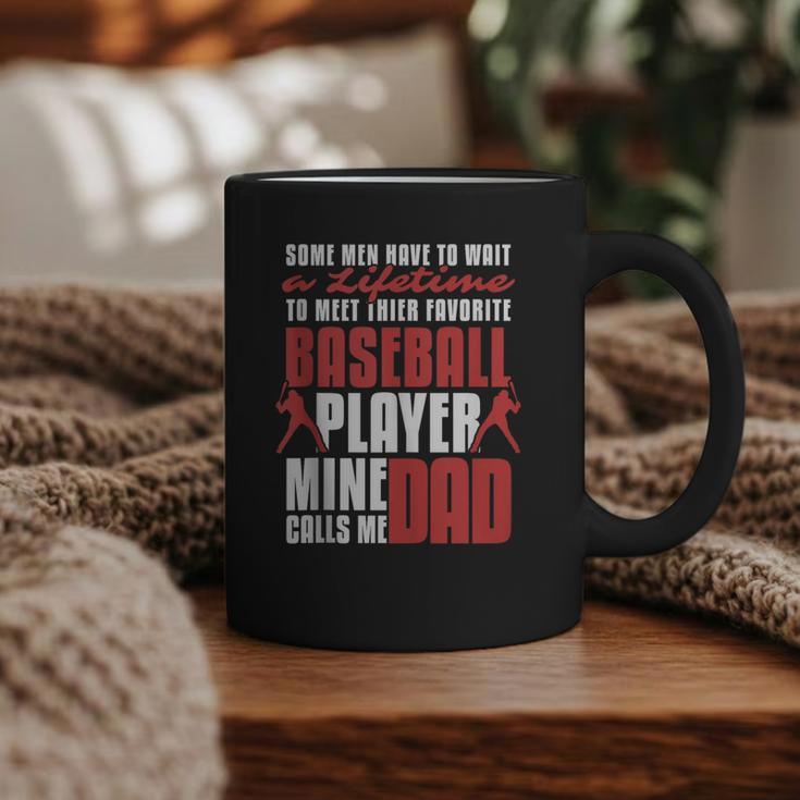 Baseball Dad Cute Love Home Run Pitcher Catcher Baseball Fan Graphic Print Coffee Mug