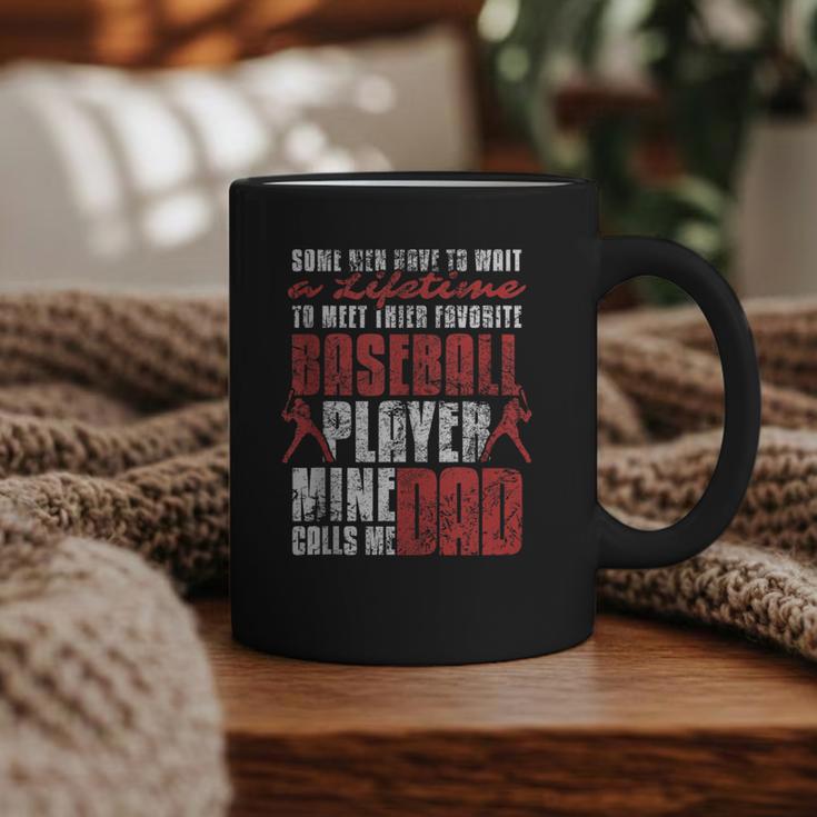 Baseball Dad Cute Love Sports Pitcher Catcher Baseball Graphic Print Coffee Mug