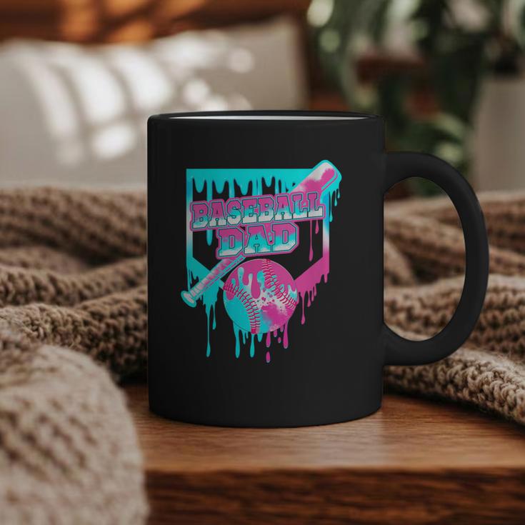 Baseball Dad Home Plate Ice Cream Drip Father's Day Graphic Print Coffee Mug