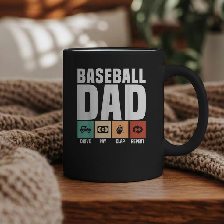 Baseball Dad Proud Little Slugger Father Humor Graphic Print Coffee Mug