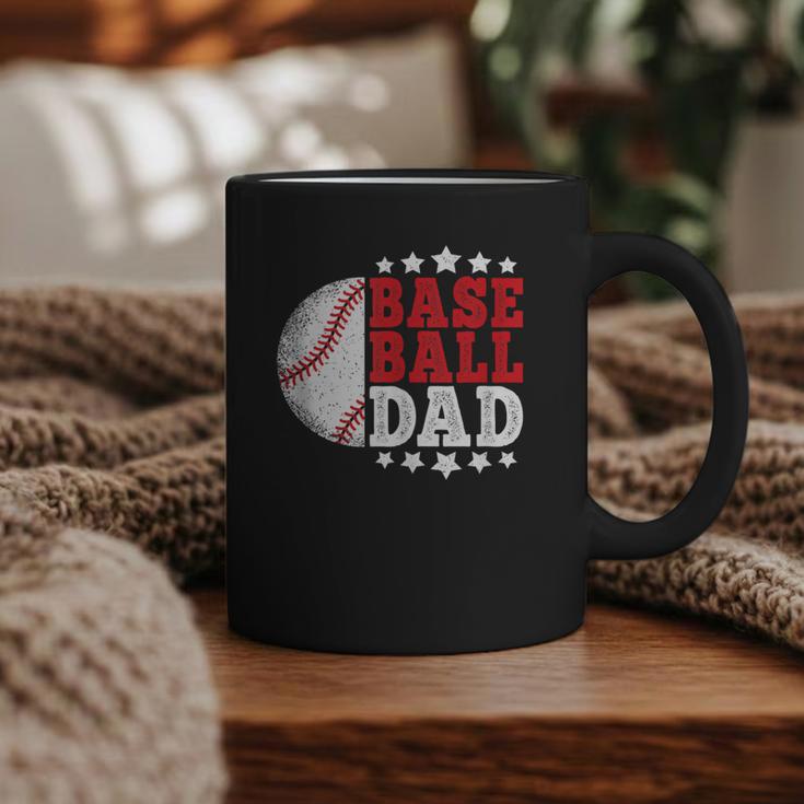 Baseball Dad Vintage Baseball Player Men Graphic Print Coffee Mug
