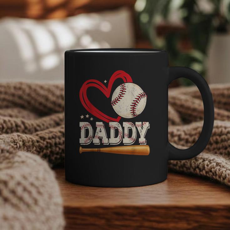 Baseball Daddy Baseball Heart Family Matching Graphic Print Coffee Mug
