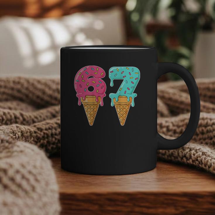 Baseball Drip Ice Cream 67 Baseball Graphic Print Coffee Mug