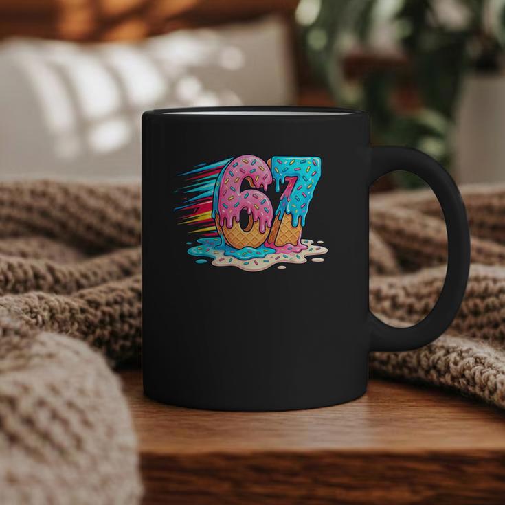 Baseball Drip Ice Cream 67 Graffiti Splash Melt Graphic Print Coffee Mug