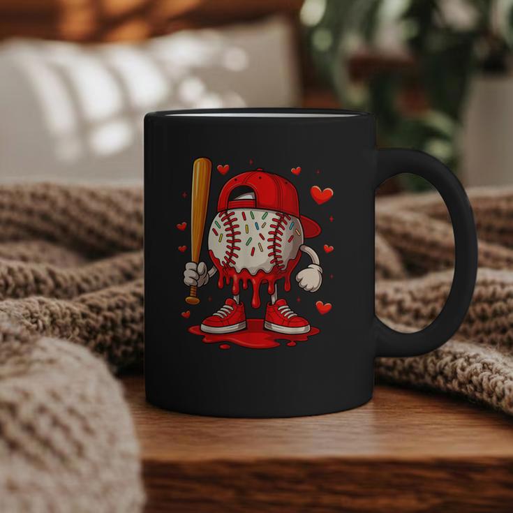 Baseball Drip Ice Cream Apparel Boys Kids Valentines Day Graphic Print Coffee Mug