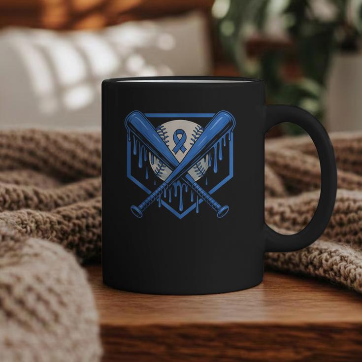 Baseball Drip Ice Cream Diabetes Awareness Ribbon Boys Girls Graphic Print Coffee Mug