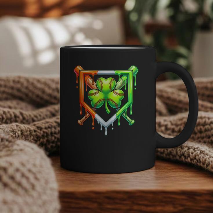 Baseball Drip Ice Cream St Patricks Day Shamrock Lucky Graphic Print Coffee Mug