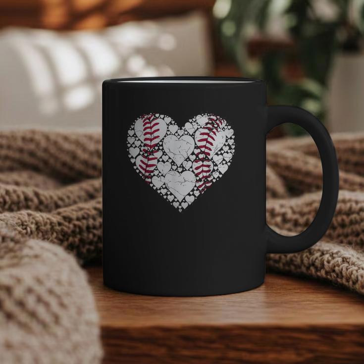 Baseball Heart Love Game Sports Fan Game Day Graphic Print Coffee Mug