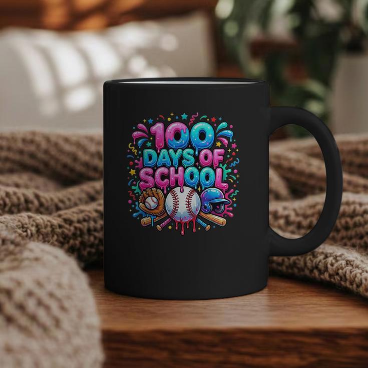 Baseball Ice Cream Drip 100 Days Of School Student Teacher Graphic Print Coffee Mug
