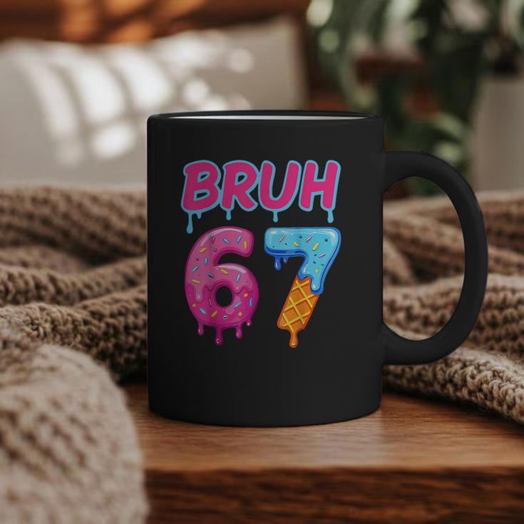 Baseball Ice Cream Drip Number 67 Player Or 67th Birthday Graphic Print Coffee Mug