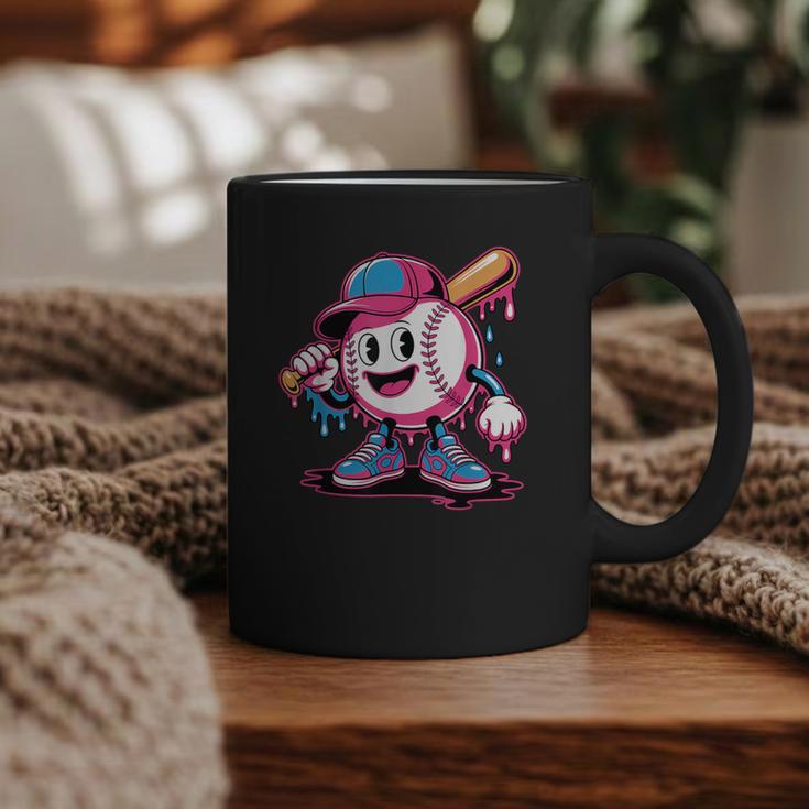 Baseball Ice Cream Shirt Cool Baseball Drip For Boys Graphic Print Coffee Mug