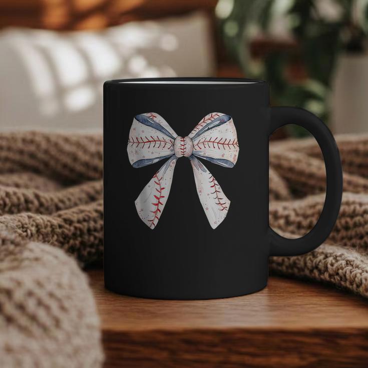 Baseball Mom Coquette Bow Baseball Mama Graphic Print Coffee Mug