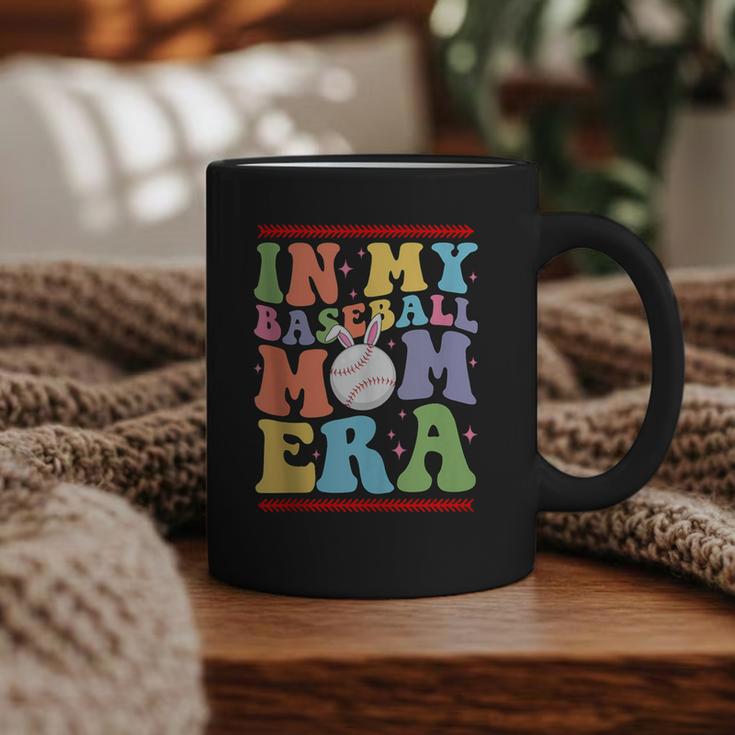 In My Baseball Mom Era Tee Bunny Ears Rabbit Baseball Graphic Print Coffee Mug