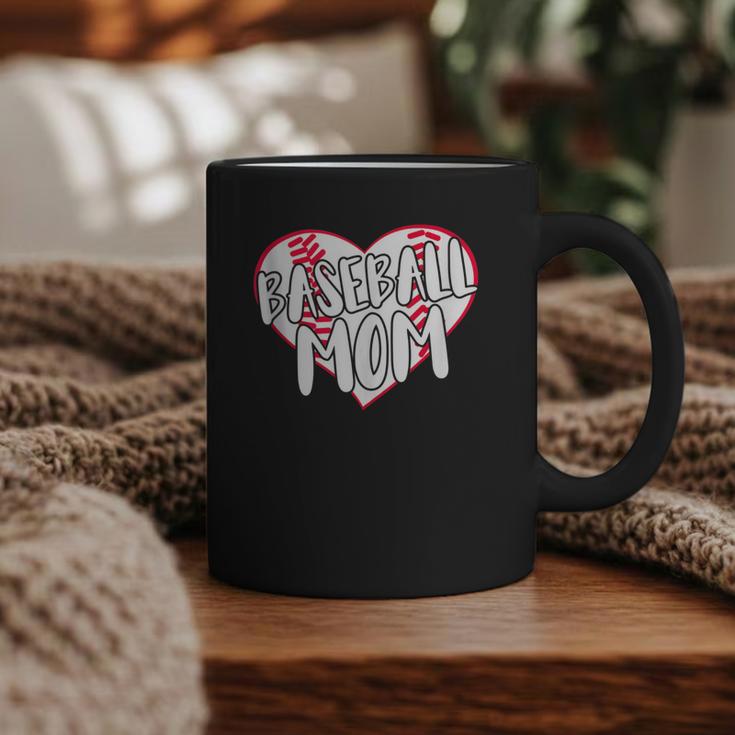 Baseball Mom Heart Graphic Print Coffee Mug