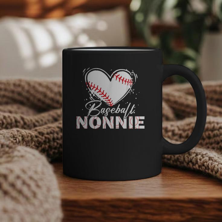 Baseball Nonnie Baseball Heart Graphic Print Coffee Mug