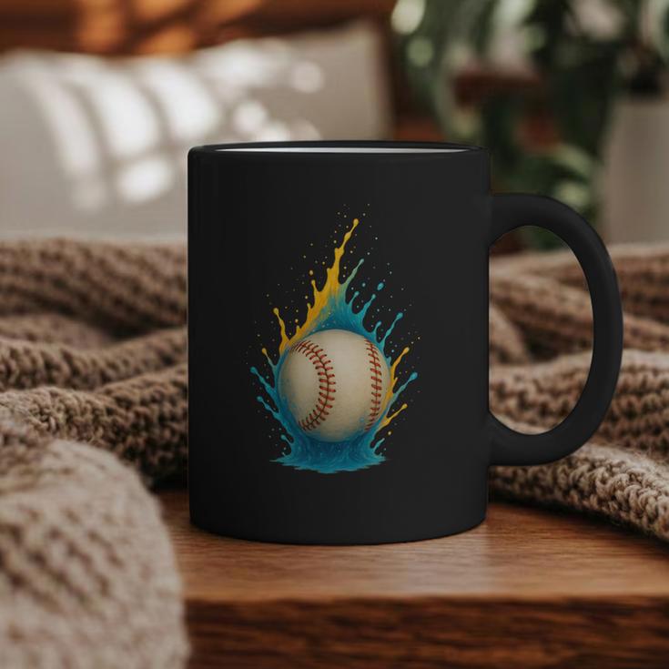 Baseball Splash Team Player For Kids Men Women Graphic Print Coffee Mug