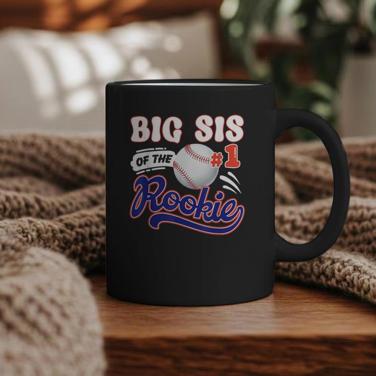 Big Sis Rookie Of Year 1st Birthday Baseball Theme Matching Graphic Print Coffee Mug